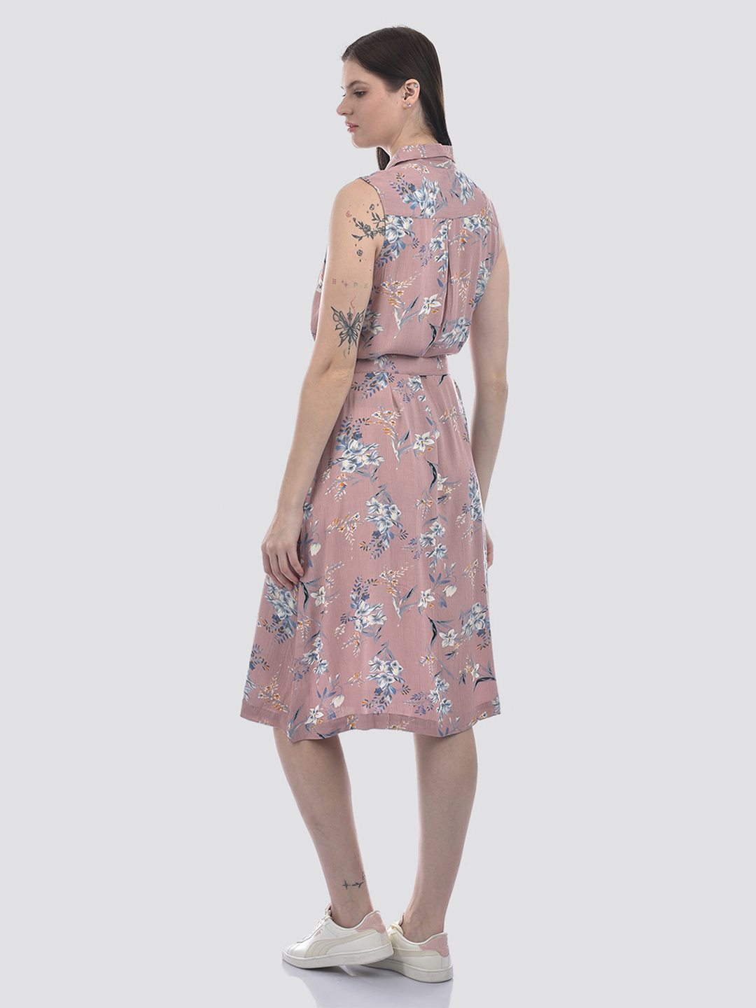 Numero Uno Women Pink Floral Shirt Dress